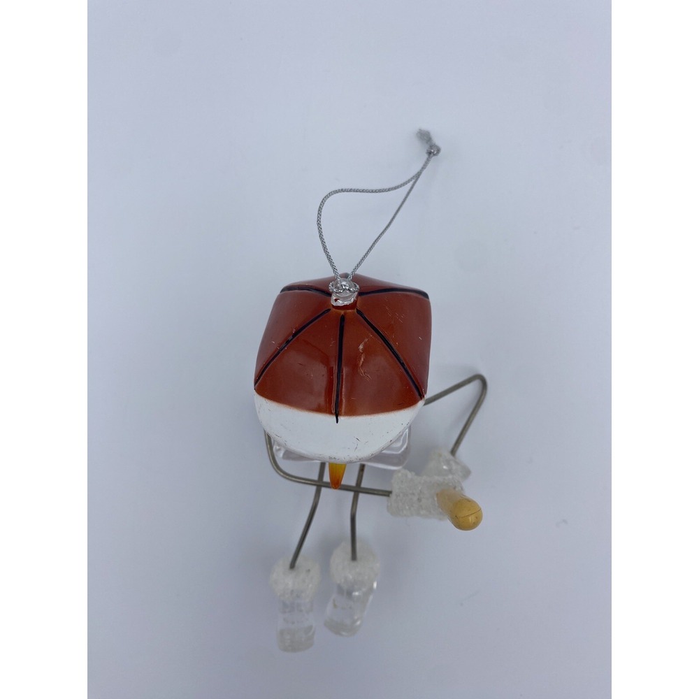 Seasons of Cannon Falls Clear Acrylic Ice Cube Snowman 5" Baseball Player - Picture 2 of 6